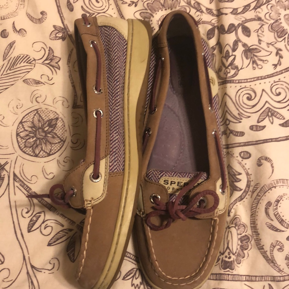 Purple Sperry Topsiders